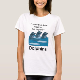 Delfiners vänskap med marina däggdjur t shirt