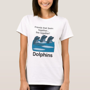 Delfiners vänskap med marina däggdjur t shirt