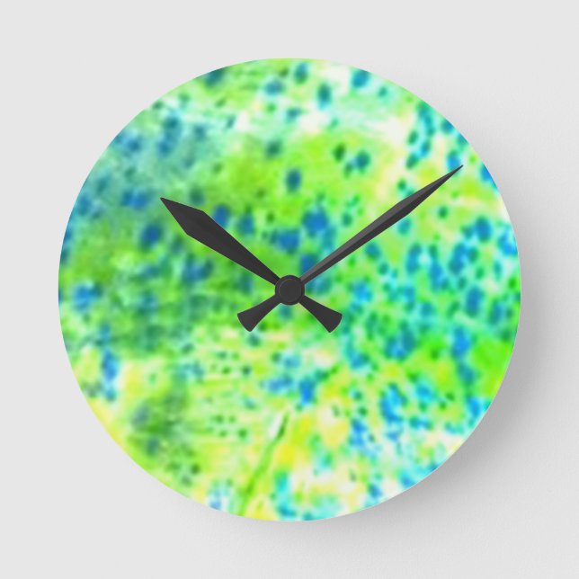 "Delfinfisk" - Mahi Mahi vid PatternWear© Rund Klocka (Framsida)