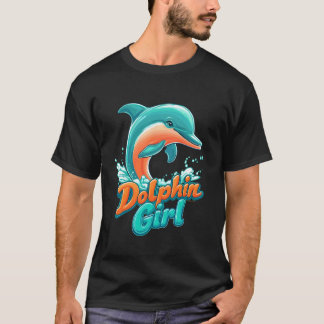 Delfinflicka Florida Souvenir Miami Beach Present  T Shirt