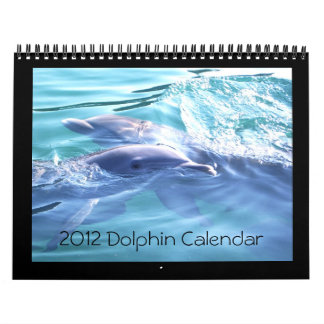 Delfinfotografi för 2012 kalender