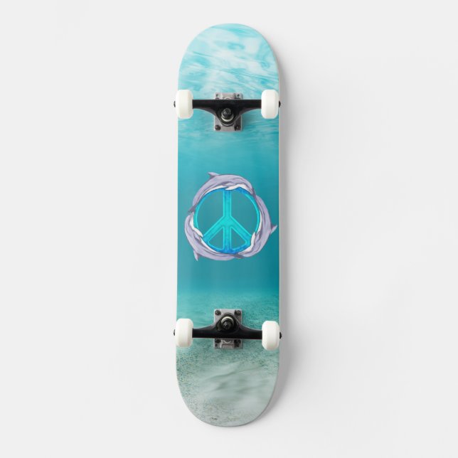 Delfinfred Skateboard Bräda 19,5 Cm (Framsida)