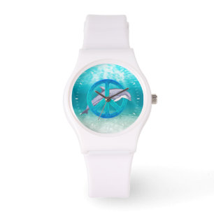 Delfinfredsymbol Armbandsur
