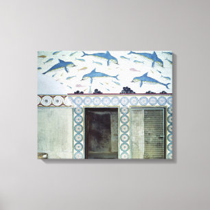 Delfinfrescoesna i drottning badrum canvastryck
