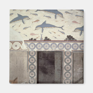 Delfinfrescoesna i drottning badrum magnet