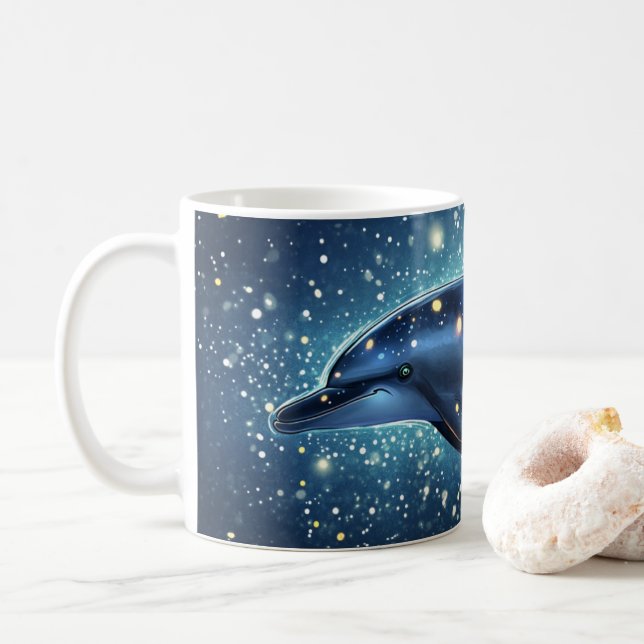 Delfingalaxen" eller "kosmisk". kaffemugg (Med munk)