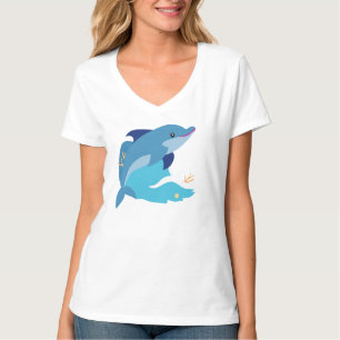 Delfingrafik T Shirt