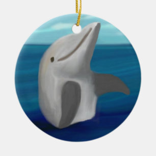 Delfinhavprydnadar Julgransprydnad Keramik