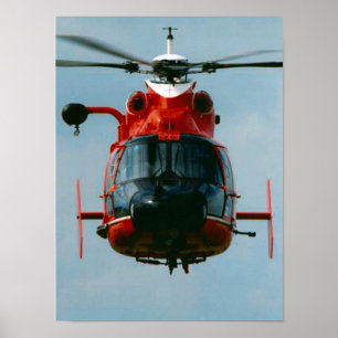 Delfinhelikopter för kustbevakning HH-65 Poster
