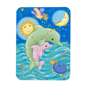 Delfinlek Magnet