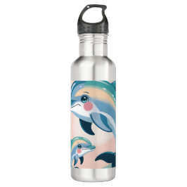 Delfinmamma och unge