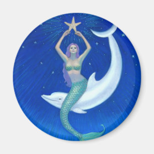 Delfinmånesjöjungfru Magnet