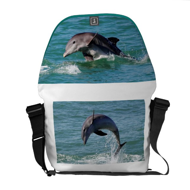 Delfinmessenger bag kurir väska (Öppen Baksida)
