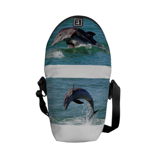 Delfinmessenger bag kurir väska (Öppen Baksida)