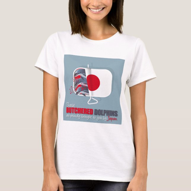 Delfinmord Tee Shirt (Framsida)