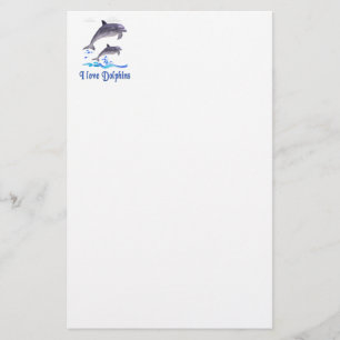 Delfinobjekt Brevpapper