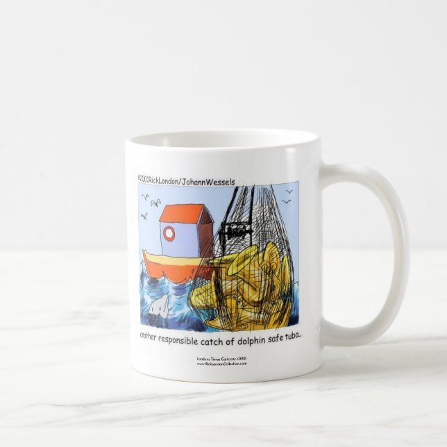 Delfinsäker Tuba Rolig Kaffemugge Kaffemugg (Höger)