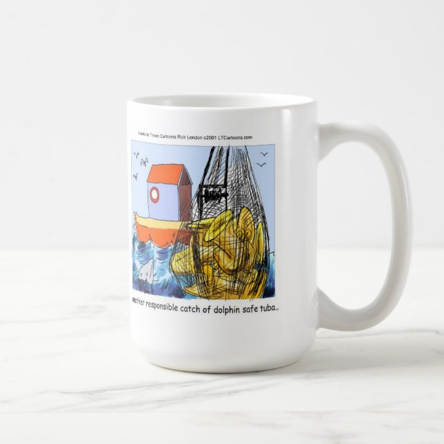 Delfinsäker Tuba Roligt Kaffemugg (Höger)