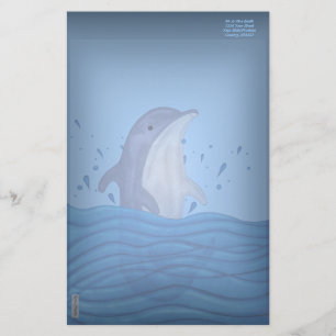 Delfinstänk Brevpapper