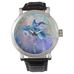 Delfinumma par armbandsur