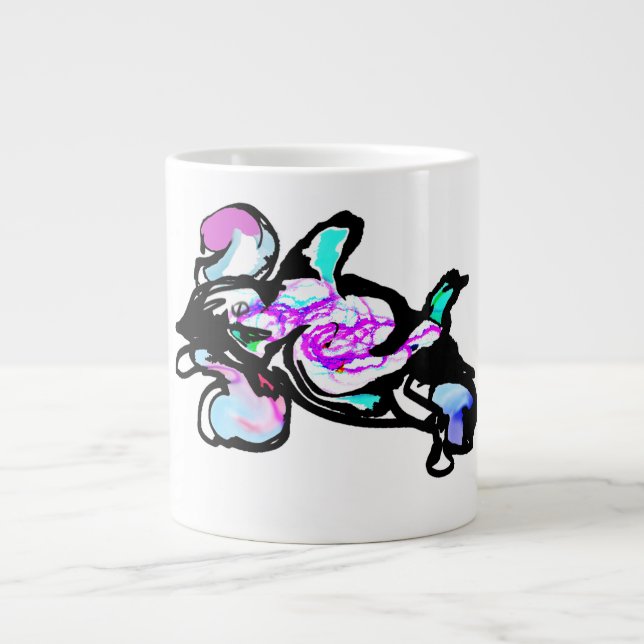 Delfinvåg kul jumbo mugg (Framsidan)