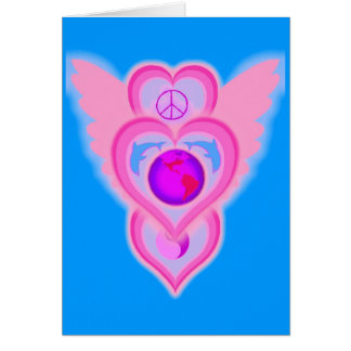 delfinvingar av kärlek i dag hälsningskort