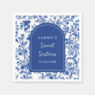 Delft Blå Antik Chinoiserie Sweet Sixteen Pappersservett