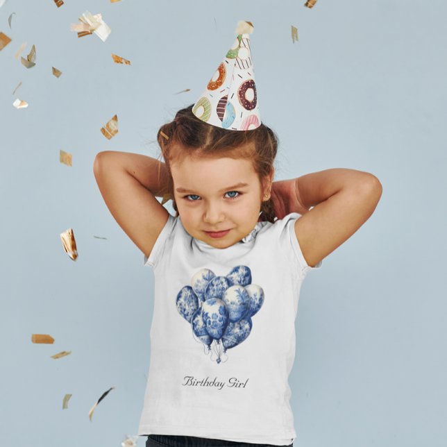 Delft Blå Ballonger anpassningsbara T Shirt (Skapare uppladdad)