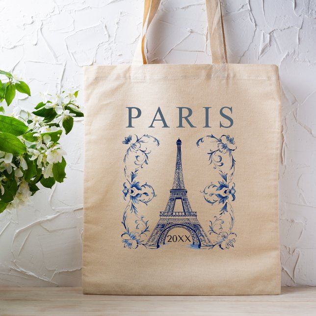 Delft Blå Paris Eiffeltornet Tygkasse (Skapare uppladdad)