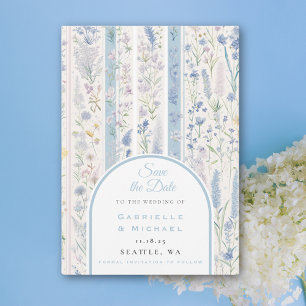 Delft Blått Vit Chinoiserie Porslin Fågel Spara Datumet