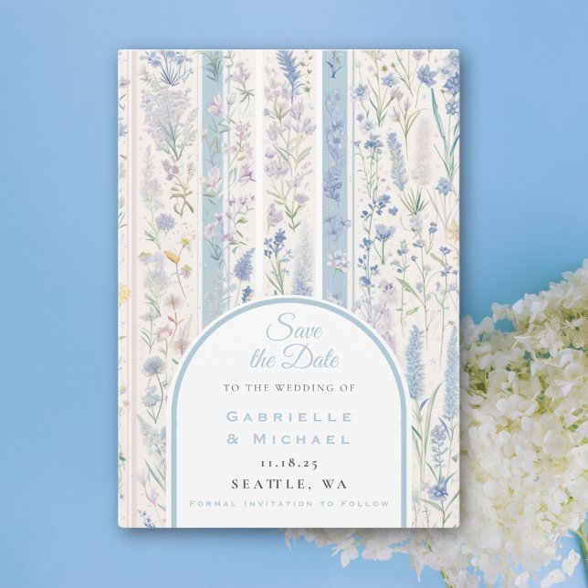 Delft Blått Vit Chinoiserie Porslin Fågel Spara Datumet (Skapare uppladdad)