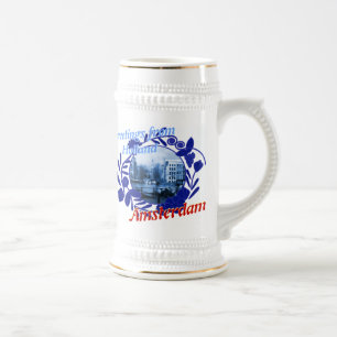 Delft blåttAmsterdam Holland öl Stein Sejdel