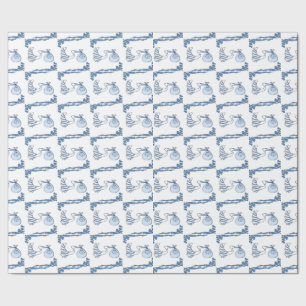 Delft Blue BabyTile-design Presentpapper
