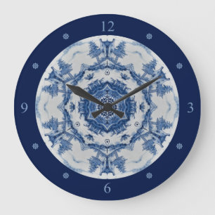 Delft Blue Design 02 från 1764 ~ * ~ Stor Klocka