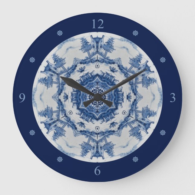 Delft Blue Design 02 från 1764 ~ * ~  Stor Klocka (Framsida)
