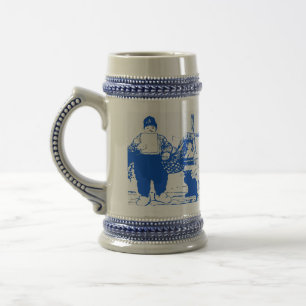 Delft Blue, Dutch Boy and Cat, Delft Blue, Dutc.. Sejdel