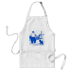 Delft Blue, Dutch Boy and Cat Förkläde