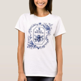 Delft Blue Honungsbi & Flowers T Shirt