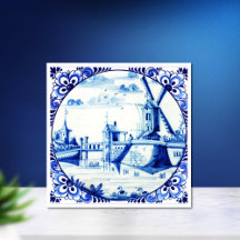 Delft Blue Kvarn Bridge och Waterways