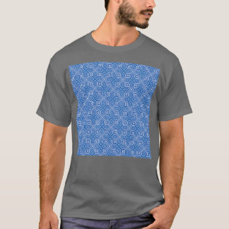 Delft Blue Op Art Mönster T Shirt