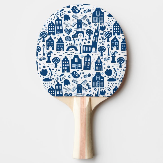 Delft Blue Pingisracket (Framsidan)