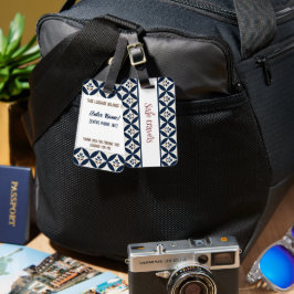 Delft blue - Resggtaggar Bagagebricka