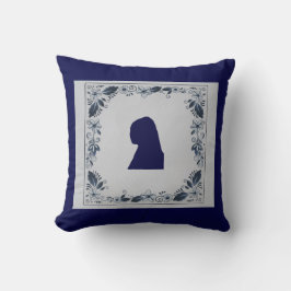 Delft Blue tile Girl med Pearl Earring Kudde