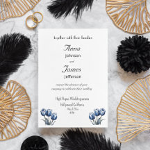 Delft Blue Tulip, inbjudan till personligt bröllp