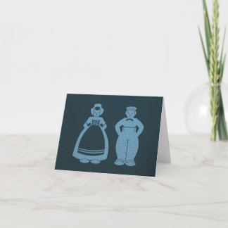 Delft Blue Two Notecard Kort