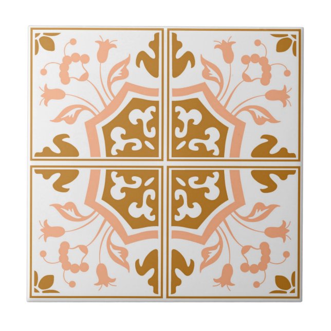 Delft brun dekorativ keramik Tile Kakelplatta (Framsidan)