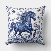 Delft Delftware stil Friesisk häst på äng