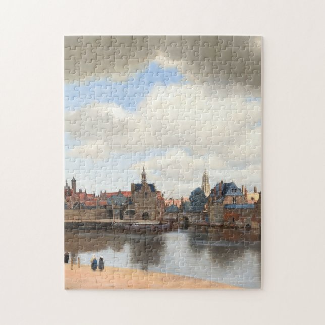 Delft från Johannes Vermeer 1660 Pussel (Vertikal)