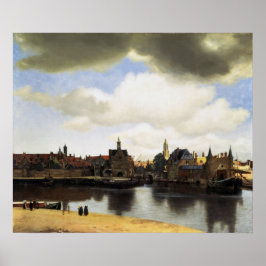 Delft från Johannes Vermeer Poster