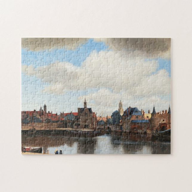 Delft från Johannes Vermeer Pussel (Horisontell)